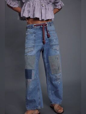 NWOT Free People Moxie Barrel Jeans